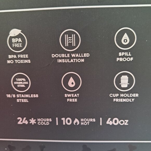 Hydrapeak Limited Edition Halloween Bling Bedazzled Skull Tumbler. BNWT/BOX. - Picture 5 of 10